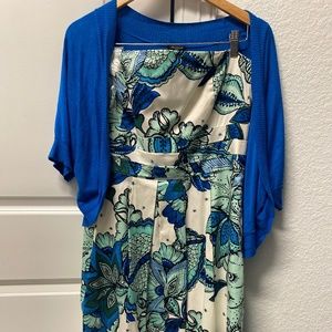 Dress plus cardigan